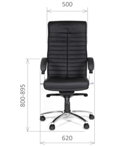 Офисное кресло CHAIRMAN 480 Экокожа премиум черная в Глазове - предосмотр 1